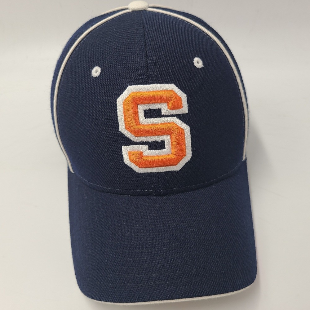 Syracuse Orange‎ Hat Fitted 7 1/8 Zephyr Blue Orange NCAA University Wool Blend